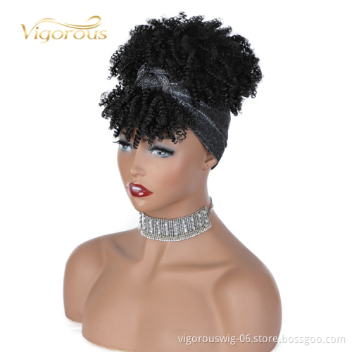 2020 Fiber Wig Headwrap Short Spring Custom Elastic Adjustable Plastic Silver Ladies Headband Synthetic Hair